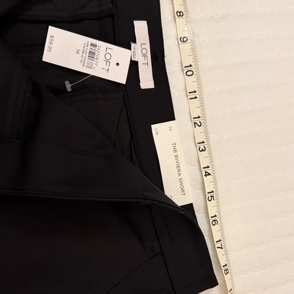LOFT NWT Riviera Classic Black Women's Shorts - Picture 3 of 5